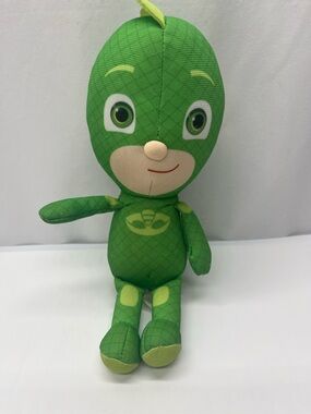 Green Gekko Plush Character Toy - Soft Kids Stuffed Animal